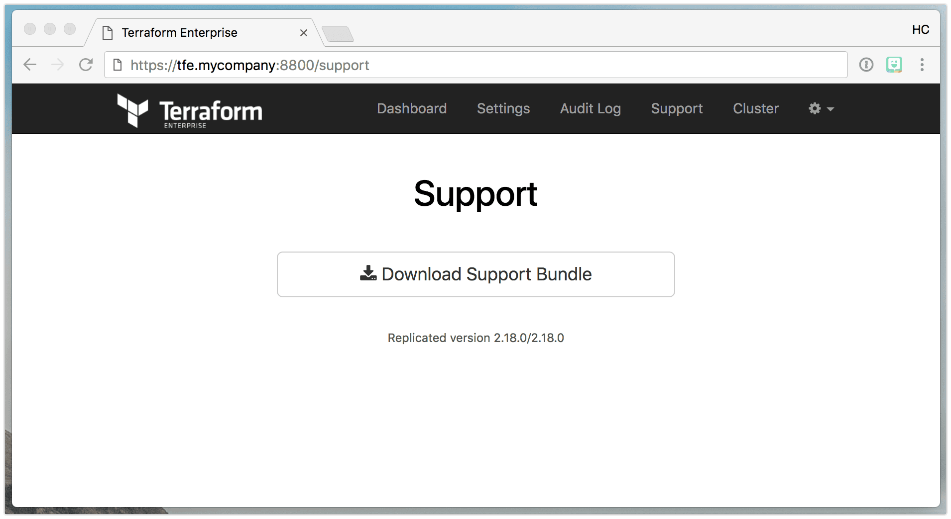 Terraform Enterprise Support