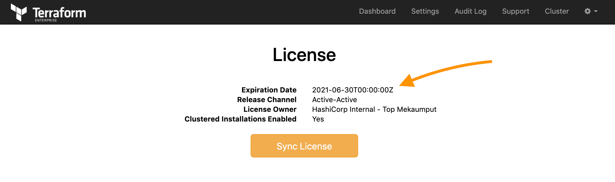 License Expiration